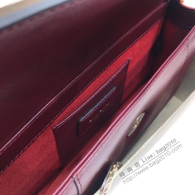 Bvlgari女包 寶格麗經典單層升級版手拿包 B286167 Serpenti琺瑯蛇頭包 Bvlgari鏈條單肩斜挎包  fyd1444
